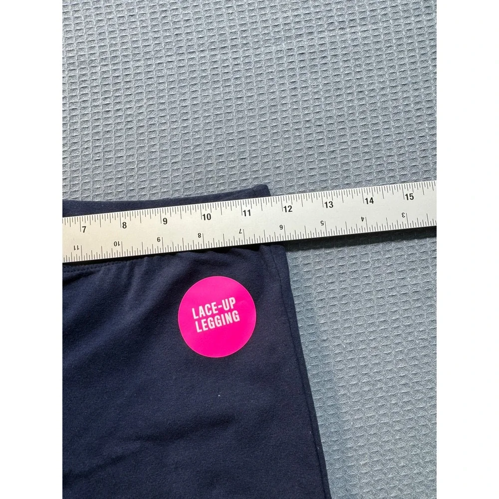 The Children's Place Lace-Up Legging Girls L 10/12 Tidal Navy Blue